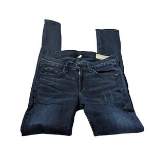 Rag and Bone Dark wash Mid Rise skinny Jeans Women's Size 28 in Blue